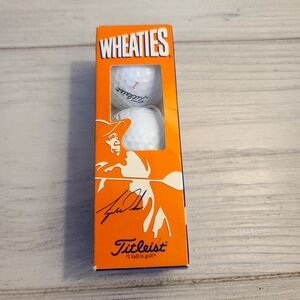 Wheaties x Titleist Tiger Woods Golf Ball 3-Pack in Bright Orange Sleeve